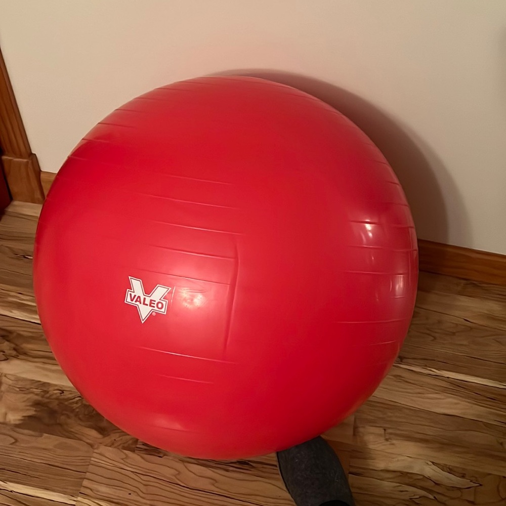 VALEO EXERCISE BALL ORANGE SIZE MEDIUM 22”